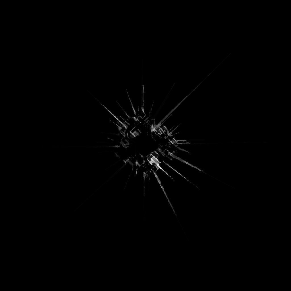 Faint hologram version of the Nomai's symbol for the Eye.