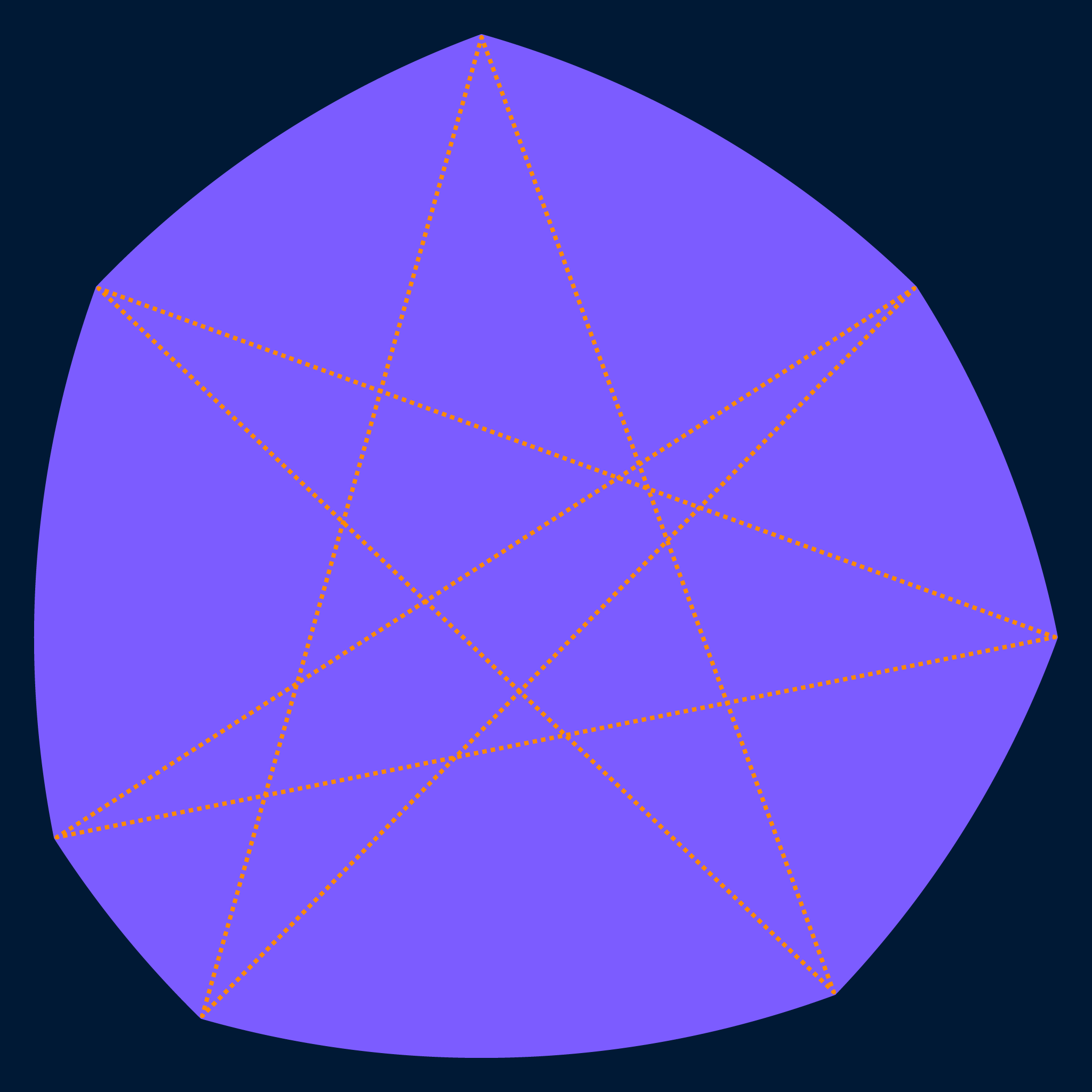 Picture of an irregular Reuleaux heptagon.